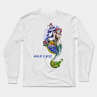 hold fast - old school tattoo Long Sleeve T-Shirt